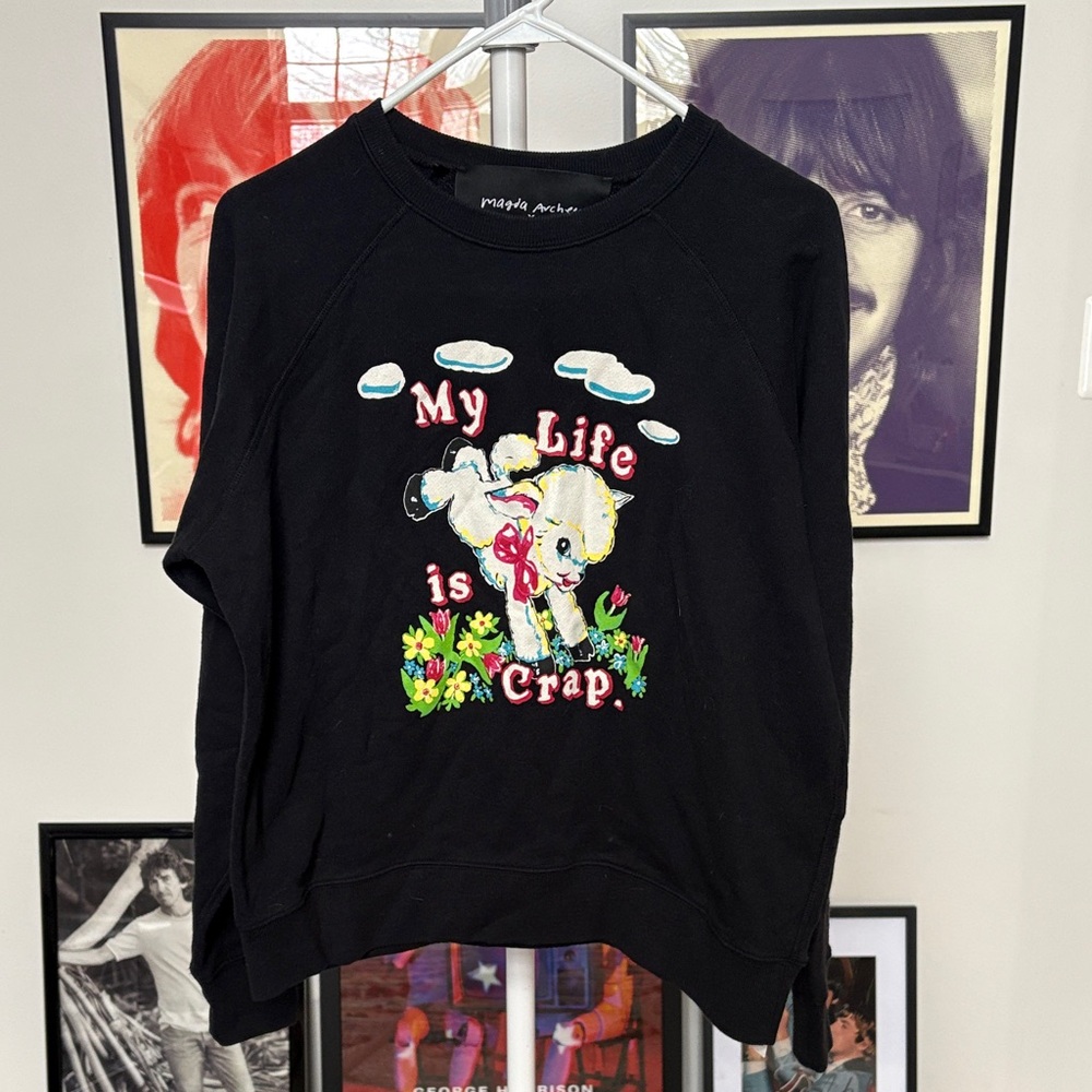 Magda Archer x Marc Jacobs My Life is Crap sweatshirt